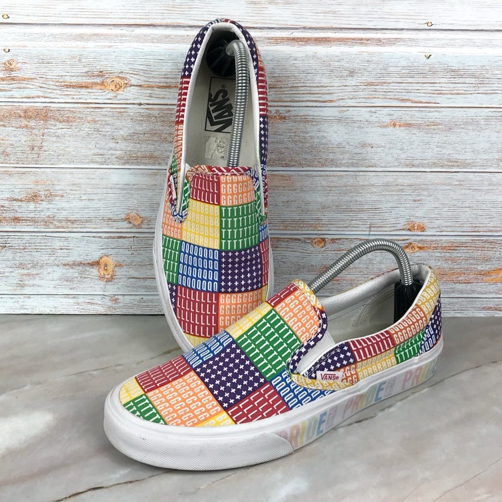 Vans Slip-on PRIDE Multi-colored sneaker Unisex M 8/W 9.5